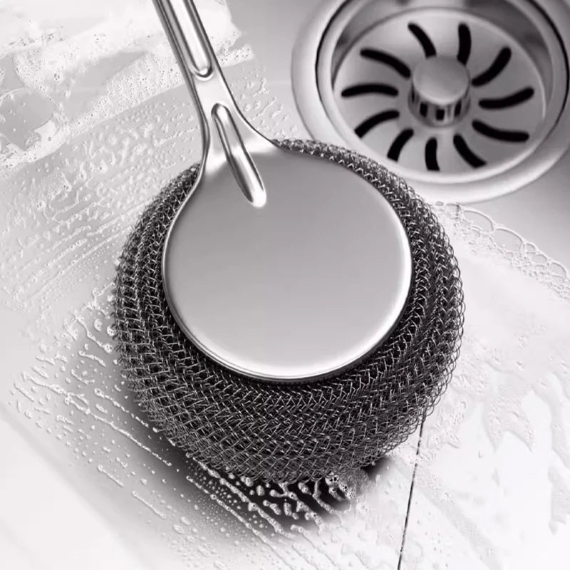 Stainless Steel Pot Scrubber Brush