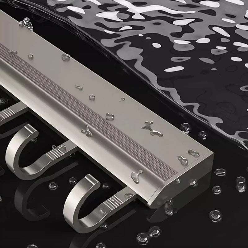 Wall-Mounted Aluminum Hook Rack