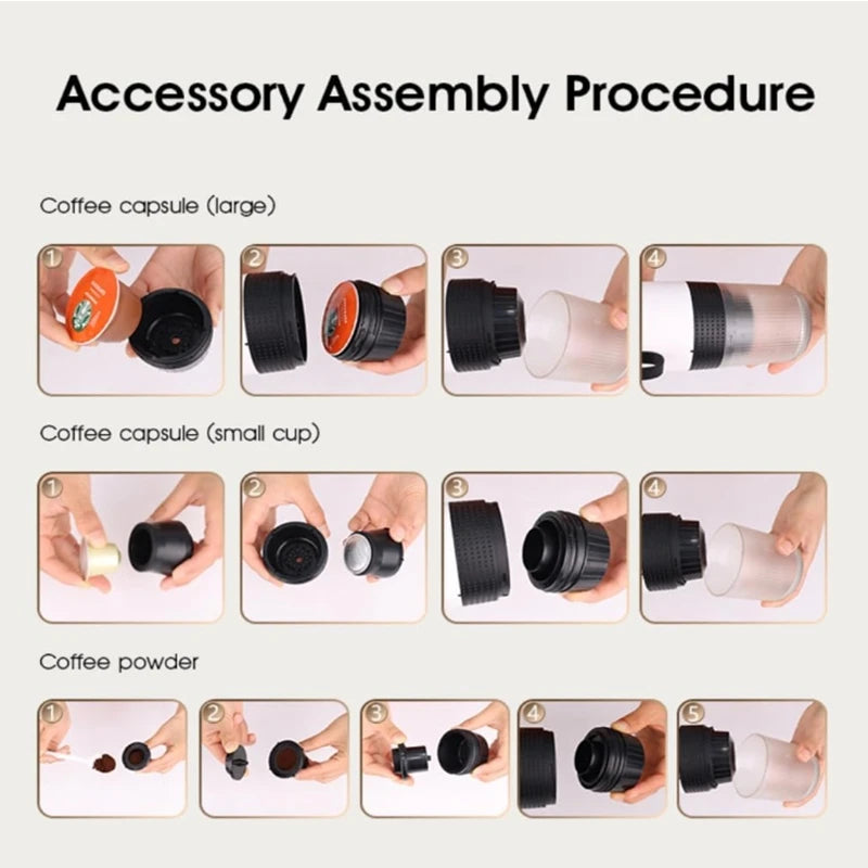 Portable 3-in-1 Espresso Maker