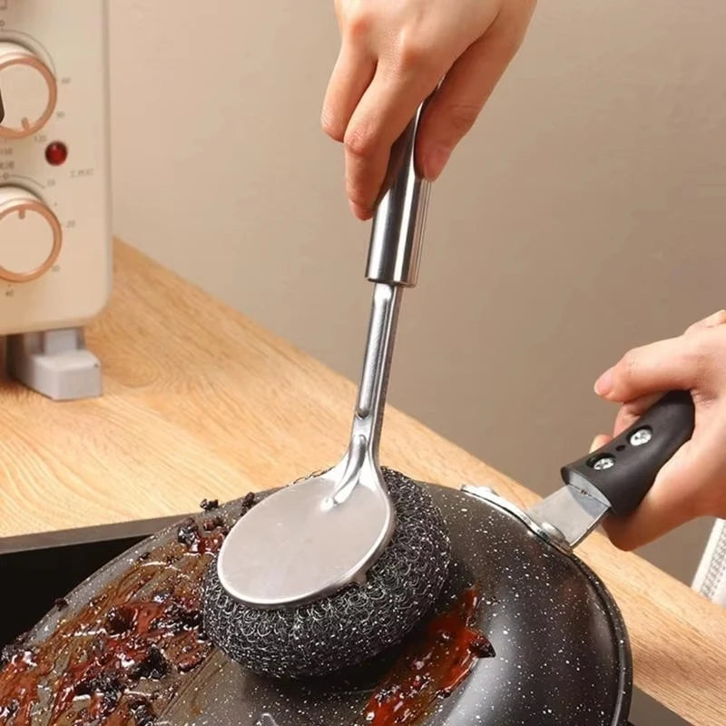 Stainless Steel Pot Scrubber Brush