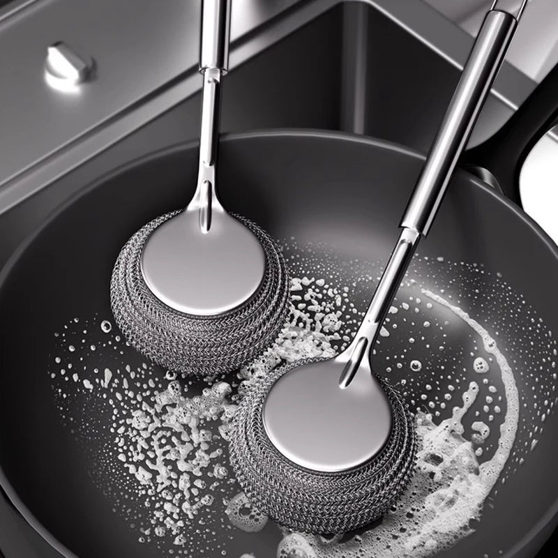 Stainless Steel Pot Scrubber Brush